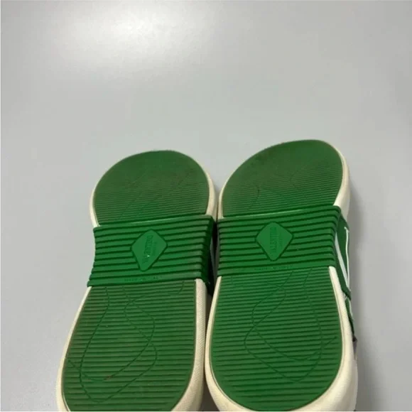 Valentino VL7N Leather Logo SneakersWhite Green Mens EU 41/US 8